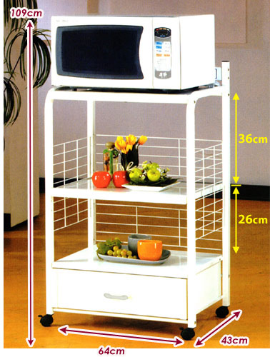 收納屋 多功能三層廚房家電架 Pchome 24h購物