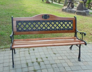 Brother兄弟牌 雙人鑄鐵公園椅 附椅背 Pchome 24h購物