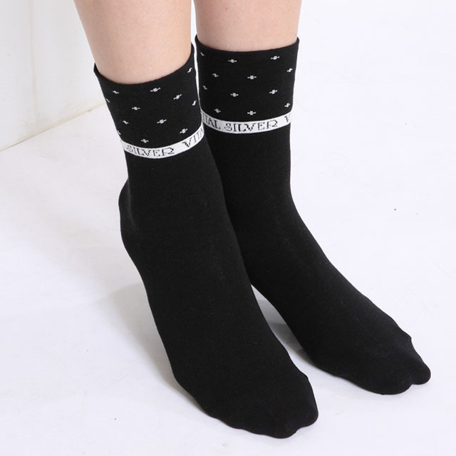 Vital Silver 銀盾viotex維克纖女十字寬口襪6入 黑色 Pchome 24h購物