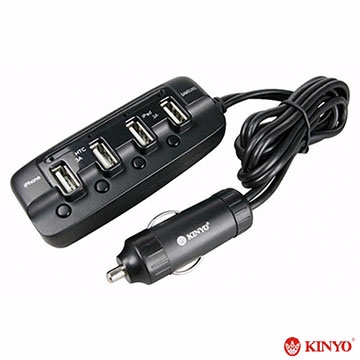 Kinyo 車用4孔usb急速充電器cu 24 Pchome 24h購物