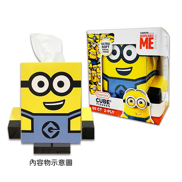 Minions 3d立體盒裝面紙 85抽 Pchome 24h購物