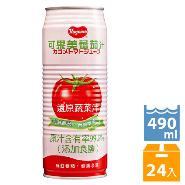 可果美有鹽蕃茄汁490ml 24入 箱 Pchome 24h購物