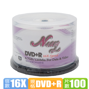 N Easy 國際版16x Dvd R 布丁桶裝100片 Pchome 24h購物