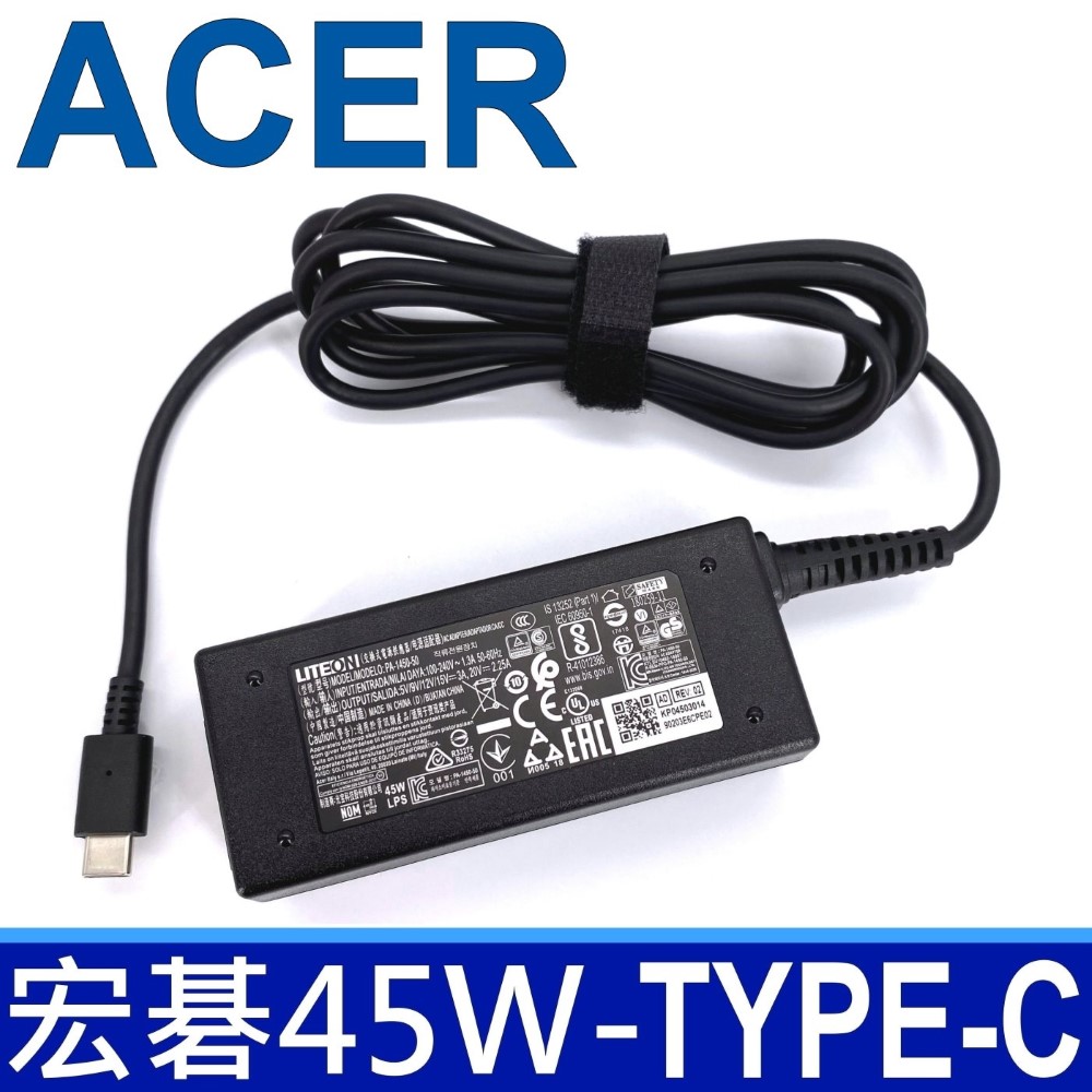 公司貨 宏碁acer 原廠變壓器45w Type C Usb C 充電器 Pchome 24h購物