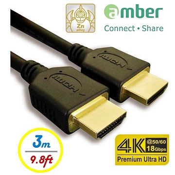 Amber 4k2k Hdmi 高階影音線材3m長度ps3 Ps4 藍光dvd 專用線材 Pchome 24h購物