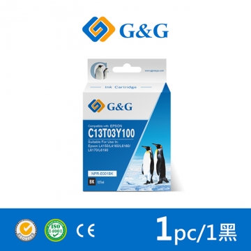 G\u0026G】for EPSON T03Y100/ 127ml 黑色防水相容連供墨水/適用L4150 / L4160 / L6170 / L6190 -  PChome 24h購物