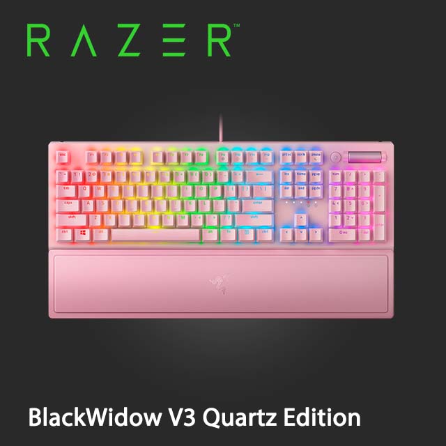 雷蛇razer Blackwidow 黑寡婦v3 綠軸 粉晶 Pchome 24h購物