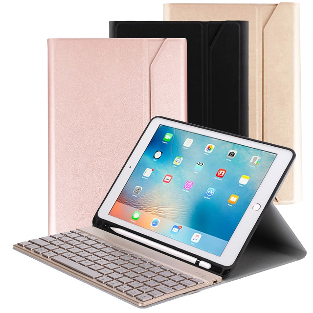 Powerway For Ipad 9 7吋平板專用尊榮型三代筆槽分離式鋁合金藍牙鍵盤 皮套 Pchome 24h購物