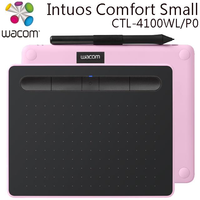 福利品 Wacom Intuos Comfort Small 繪圖板 藍牙版ctl 4100wl P0 粉紅 Pchome 24h購物