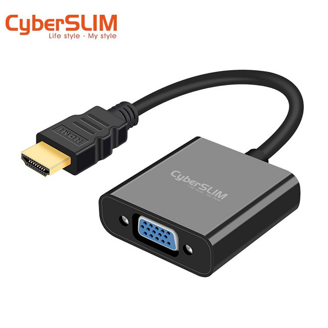 Cyberslim Hd V Hdmi轉vga 轉換器黑 Pchome 24h購物