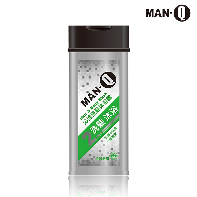 Man Q 2in1沁涼洗髮沐浴露350ml Pchome 24h購物