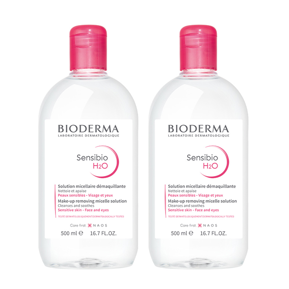 Bioderma貝膚黛瑪舒敏高效潔膚液500ml 2入組 Pchome 24h購物
