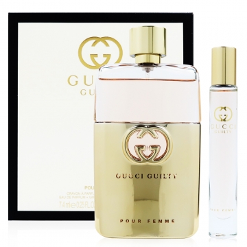 Gucci Guilty Revolution Pour Femme 罪愛女性淡香精禮盒組 90ml 7 4m滾珠瓶 Pchome 24h購物