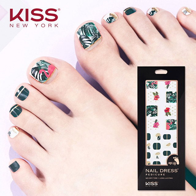 美國kiss New York Nail Dress足步美甲光療貼紙 夏日歷險kndp01k 34片 Pchome 24h購物