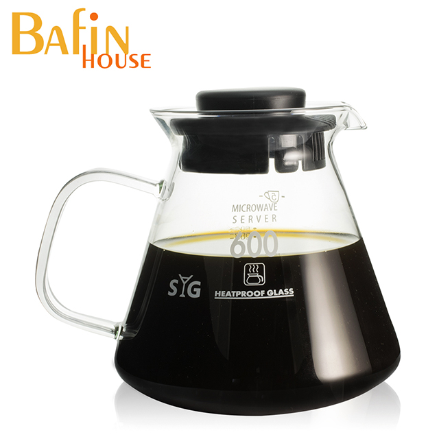Bafin House 台玻syg耐熱玻璃咖啡壺600ml 玻璃把手 Pchome 24h購物