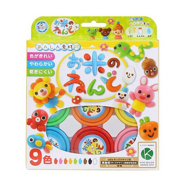 日本gincho 銀鳥無毒粘土米黏土9色 繽紛 2360 Pchome 24h購物