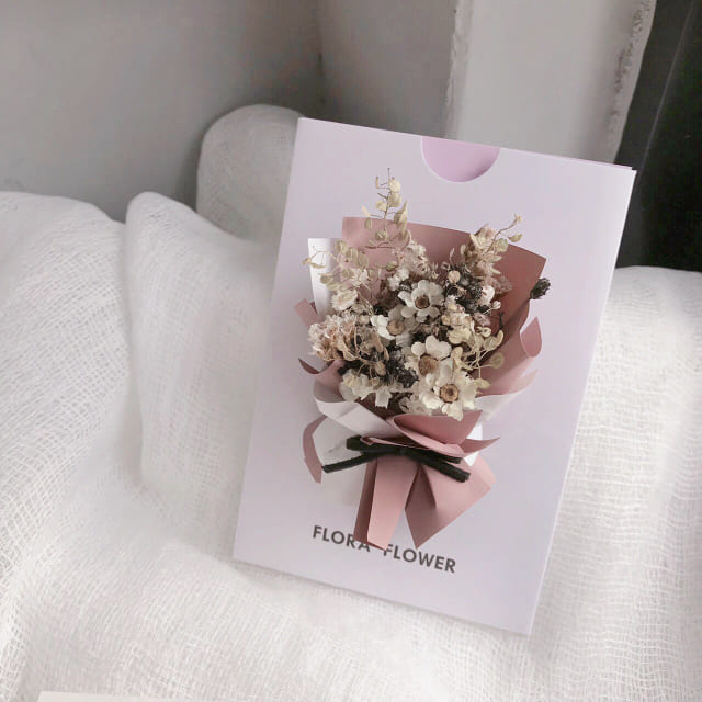 芙蘿拉乾燥花卡片 雪地 Pchome 24h購物