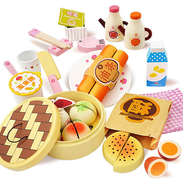 KTOY】中式早點扮家家酒木製玩具組- PChome 24h購物