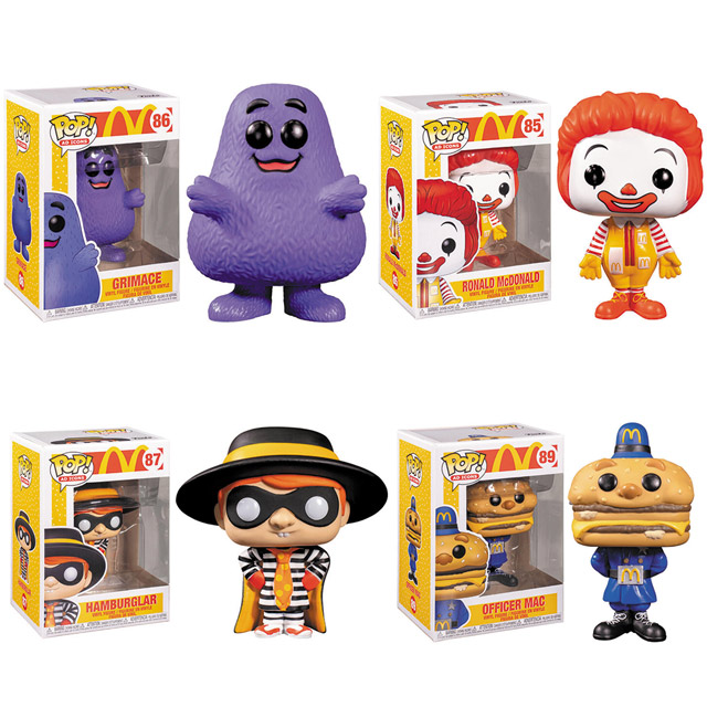 Funko Pop 麥當勞系列羅納德漢堡神偷大麥克警長奶昔大哥4款1組代理 Pchome 24h購物
