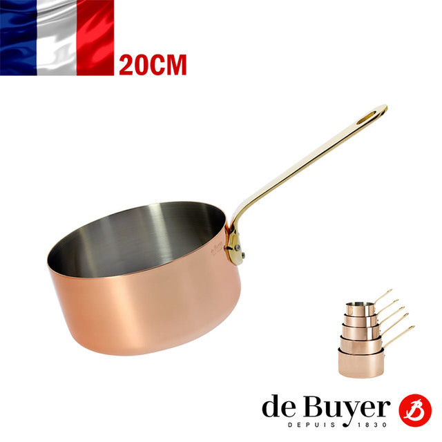 法國 De Buyer 畢耶鍋具 契合銅鍋ino銅柄系列 單柄調理鍋cm 無蓋 Pchome 24h購物