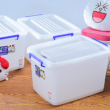 小滑輪附蓋整理箱 25l 3入組 Pchome 24h購物