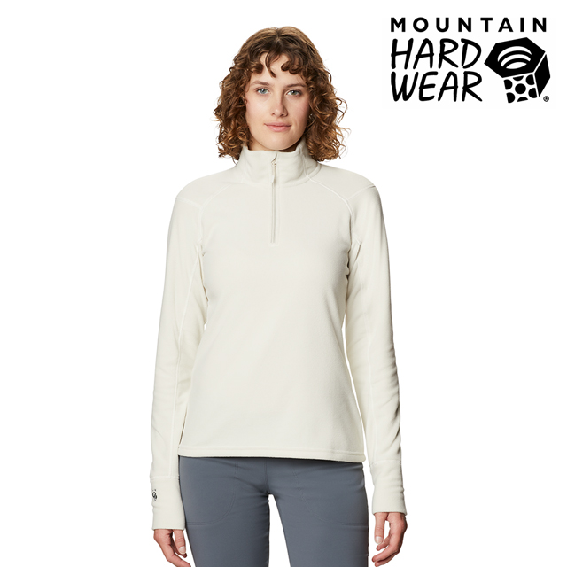 Mountain Hardwear Microchill 2 0 Zip T Shirt 保暖長袖排汗衣女款石灰 Pchome 24h購物