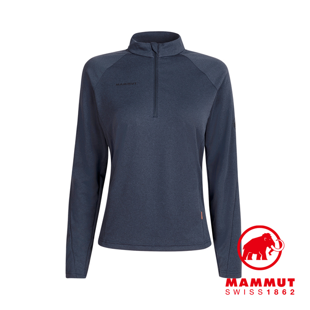 Mammut 長毛象 Aegility Half Zip Ls 輕量立領半拉鍊長袖排汗衣海洋藍女款 1016 Pchome 24h購物