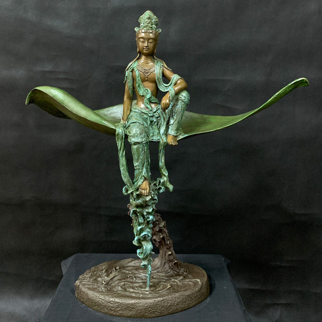 子問老師限量原作銅雕 千葉蓮華 觀世音菩薩 Pchome 24h購物