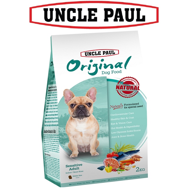 Uncle Paul 保羅叔叔田園生機狗食2kg 低敏成犬 室內 短鼻犬 Pchome 24h購物