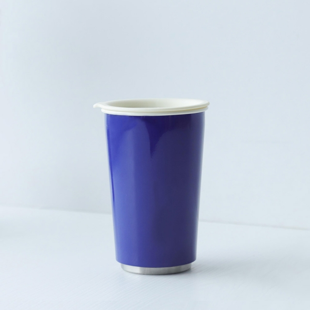 Jia Inc 虹彩鋼雙層隨行杯 350ml 藍 Pchome 24h購物