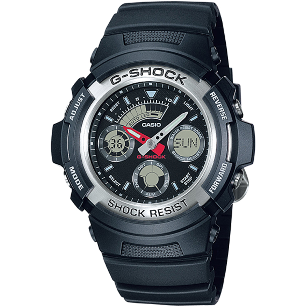 Casio G Shock競速魅力賽車雙顯錶 銀 Pchome 24h購物