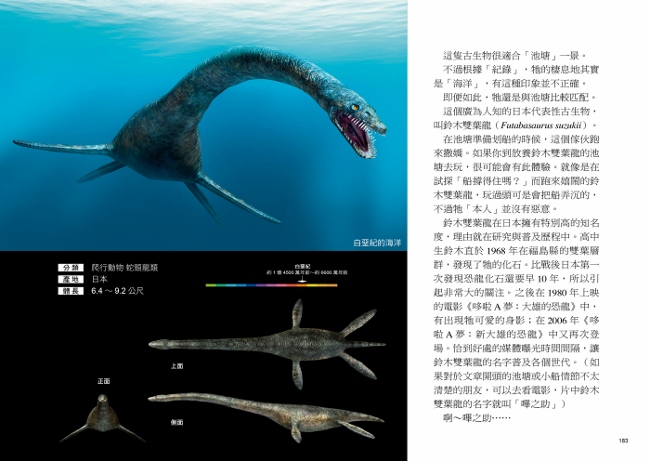 真實尺寸的古生物圖鑑 中生代篇 隨書贈侏羅紀長圓頂龍70x50cm全彩珍藏海報 Pchome 24h書店