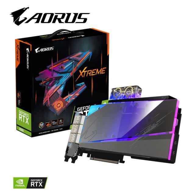 AORUS GeForce RTX™ 3080 XTREME WATERFORCE WB 10G 顯示卡