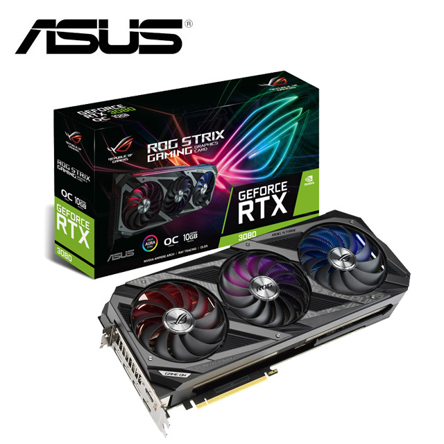 華碩 ROG-STRIX-RTX3080-O10G-GAMING 顯示卡