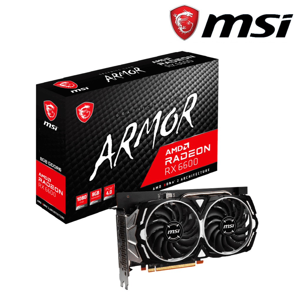 微星 Radeon RX 6600 ARMOR 8G+B450M+H510M