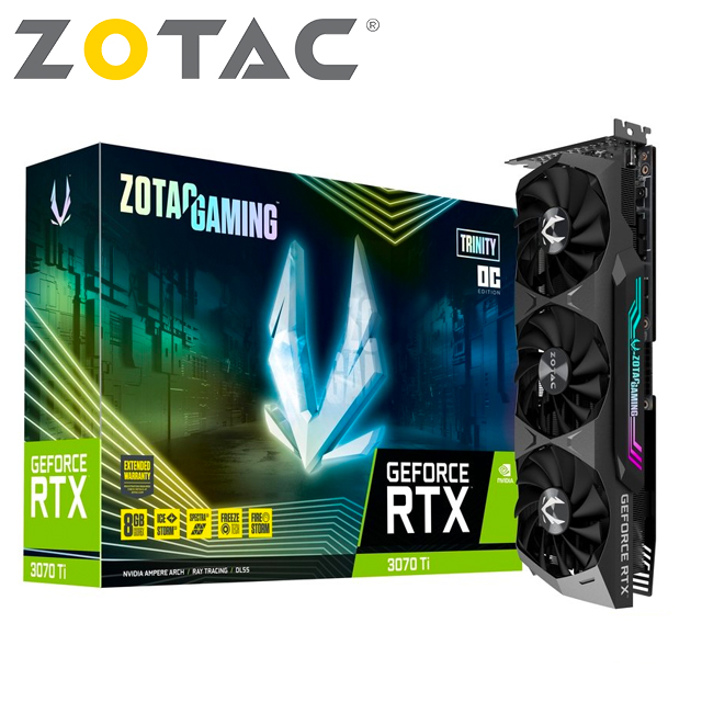 ZOTAC GAMING GeForce RTX 3070 Ti Trinity OC 顯示卡+B550 AORUS PRO AC
