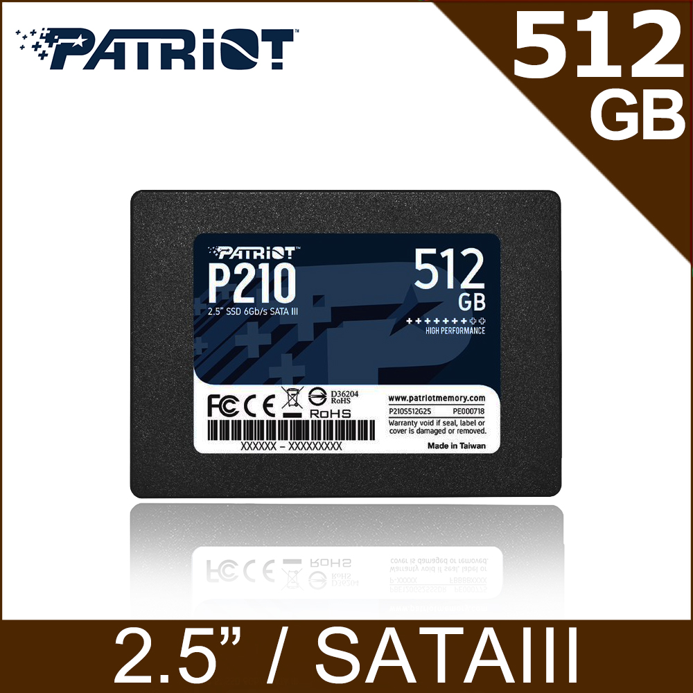 Ssd диск patriot p210 512gb не видит