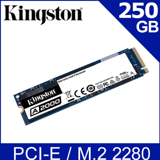 金士頓 Kingston A2000 250GB PCIe SSD固態硬碟 (SA2000M8/250G)