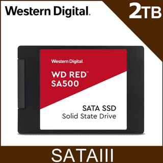 WD 紅標 SA500 2TB SSD 2.5吋NAS固態硬碟(紅標)