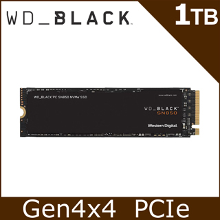 WD 黑標 SN850 1TB M.2 NVMe PCIe SSD固態硬碟(WDS100T1X0E)