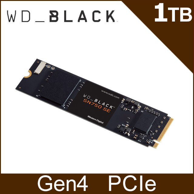 WD 黑標 SN750 SE 1TB M.2 2280 Gen4 PCIe SSD