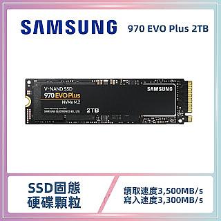 SAMSUNG三星 970 EVO Plus 2TB NVMe M.2 2280 PCIe 固態硬碟 (MZ-V7S2T0BW)