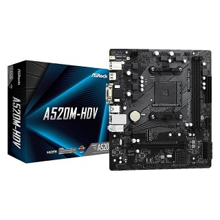華擎 ASRock A520M HDV AMD AM4 M-ATX 主機板