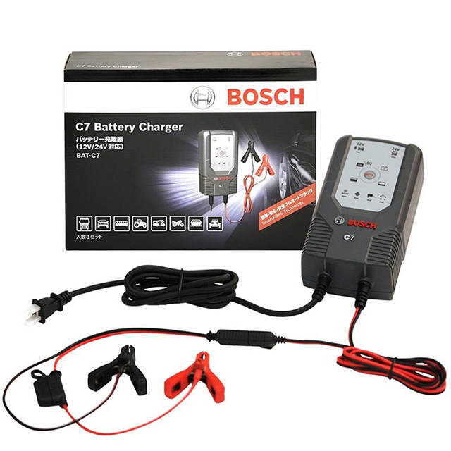 Bosch 智慧型脈衝式電池充電器c7 12v 24v 適用機車汽車電瓶充電器 Pchome 24h購物