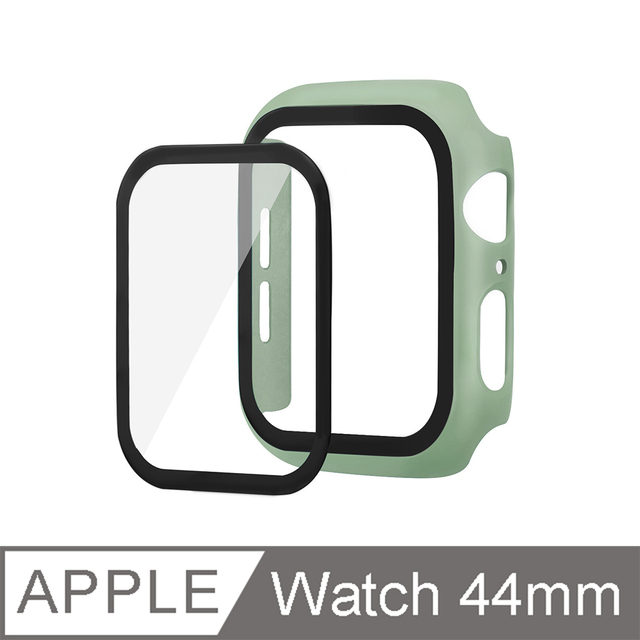 Apple Watch 錶殼44mm Pc 鋼化膜防摔保護殼 松花綠 Pchome 24h購物