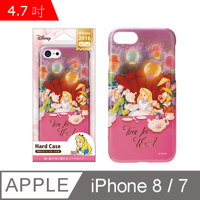 日本pga Iphone 8 7 4 7吋迪士尼公主燙金塗鴉手機硬殼 愛麗絲 Pchome 24h購物