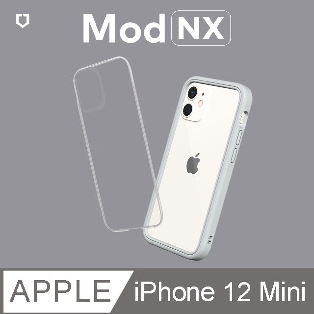 犀牛盾mod Nx 邊框背蓋二用手機殼 Iphone 12 Mini 淺灰 Pchome 24h購物