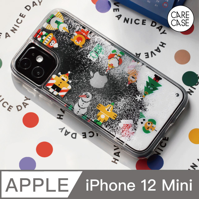 Carecase 小怪獸iphone 12 Mini 手機保護殼聖誕下雪款 Pchome 24h購物