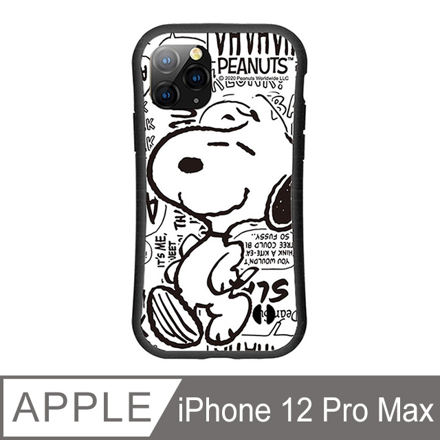 正版授權 Snoopy Iphone 12 Pro Max 6 7吋小蠻腰手機保護殼套 黑白插腰 Pchome 24h購物