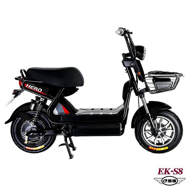 客約 E路通 Ek S8 野馬48v鉛酸高亮大燈防盜鎖避震電動車 電動自行車 Pchome 24h購物